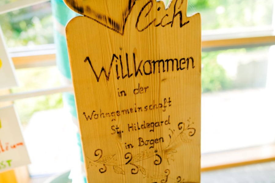 Willkommen Holzschild