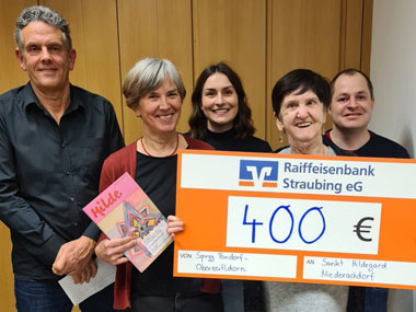 Spende vom örtlichen Sportverein